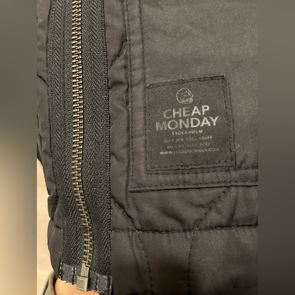 Mens Cheap Monday Quilted Bomber Jacket - Picture 4 of 4